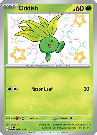 Oddish [092/091] SV: Paldean Fates Pokemon