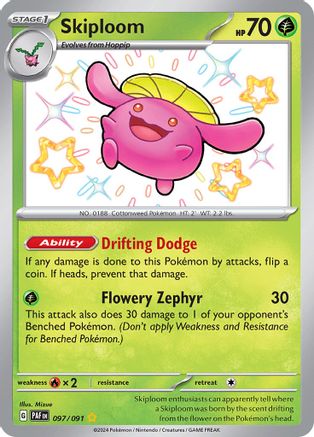 Skiploom [097/091] SV: Paldean Fates Pokemon