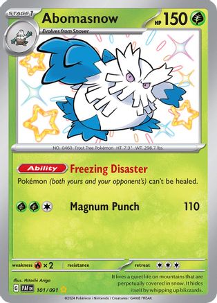 Abomasnow [101/091] SV: Paldean Fates Pokemon