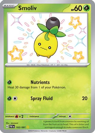 Smoliv [102/091] SV: Paldean Fates Pokemon