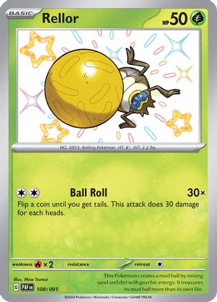 Rellor [108/091] SV: Paldean Fates Pokemon