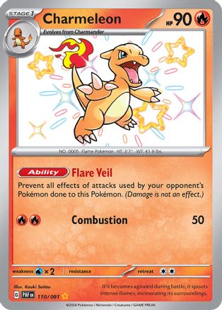 Charmeleon - [110/091] SV: Paldean Fates Pokemon
