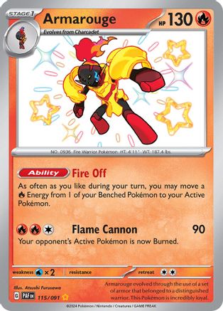 Armarouge - [115/091] SV: Paldean Fates Pokemon