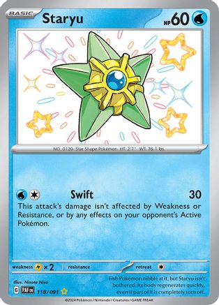 Staryu [118/091] SV: Paldean Fates Pokemon