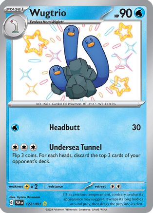 Wugtrio - [122/091] SV: Paldean Fates Pokemon