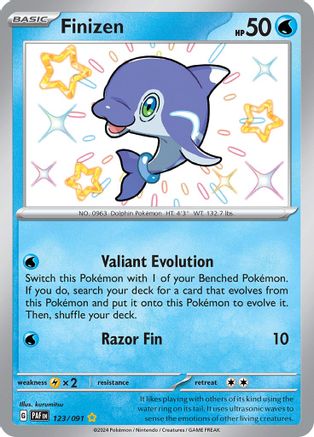 Finizen [123/091] SV: Paldean Fates Pokemon