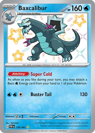 Baxcalibur [130/091] SV: Paldean Fates Pokemon
