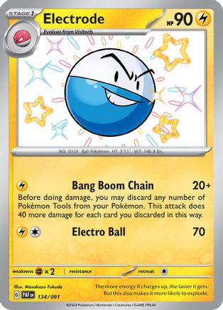 Electrode [134/091] SV: Paldean Fates Pokemon