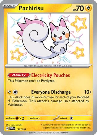 Pachirisu [138/091] SV: Paldean Fates Pokemon