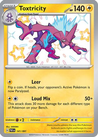 Toxtricity [141/091] SV: Paldean Fates Pokemon