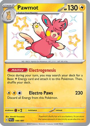Pawmot [144/091] SV: Paldean Fates Pokemon