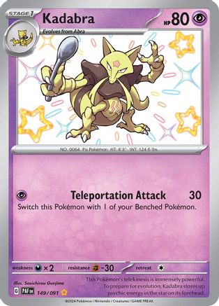 Kadabra [149/091] SV: Paldean Fates Pokemon