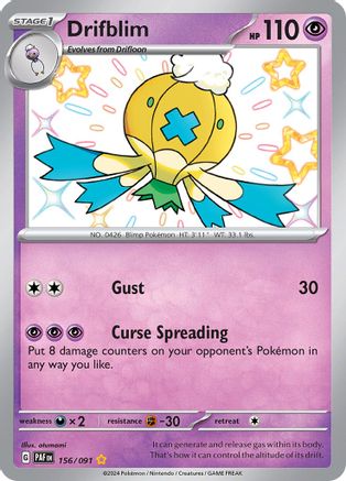 Drifblim [156/091] SV: Paldean Fates Pokemon