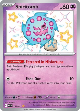 Spiritomb [158/091] SV: Paldean Fates Pokemon