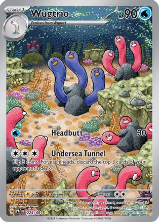 Wugtrio - [224/091] SV: Paldean Fates Pokemon