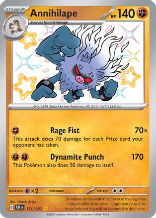Annihilape - [171/091] SV: Paldean Fates Pokemon