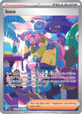 Iono - [237/091] SV: Paldean Fates Pokemon