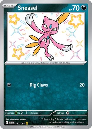 Sneasel [182/091] SV: Paldean Fates Pokemon