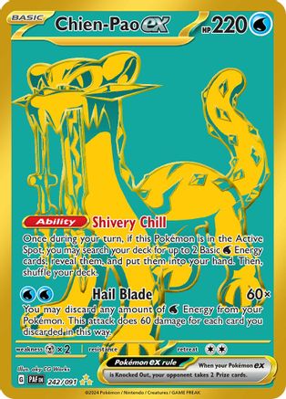 Chien-Pao ex [242/091] SV: Paldean Fates Pokemon