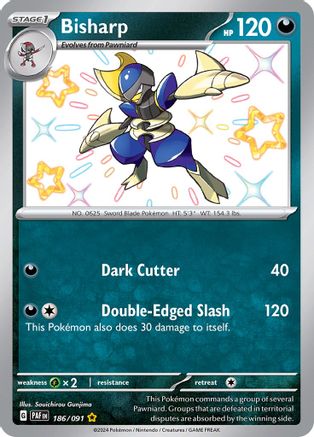 Bisharp [186/091] SV: Paldean Fates Pokemon