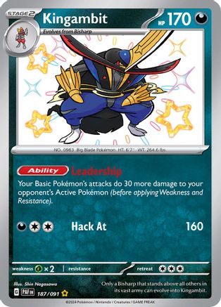 Kingambit [187/091] SV: Paldean Fates Pokemon