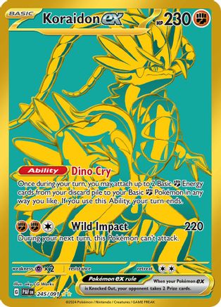 Koraidon ex [245/091] SV: Paldean Fates Pokemon