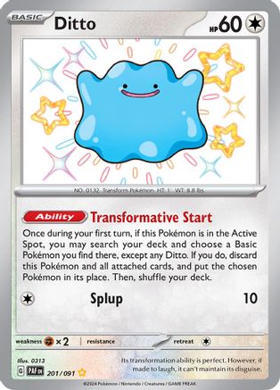 Ditto [201/091] SV: Paldean Fates Pokemon
