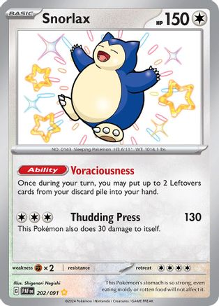 Snorlax [202/091] SV: Paldean Fates Pokemon