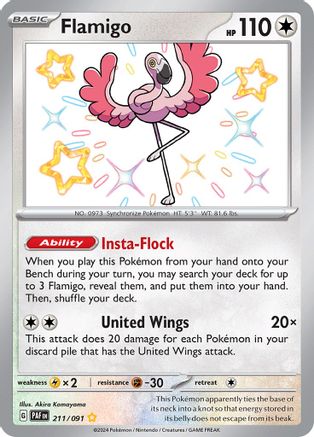 Flamigo [211/091] SV: Paldean Fates Pokemon