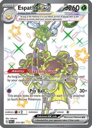 Espathra ex [214/091] SV: Paldean Fates Pokemon