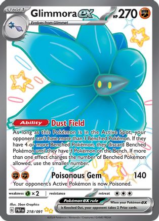 Glimmora ex [218/091] SV: Paldean Fates Pokemon