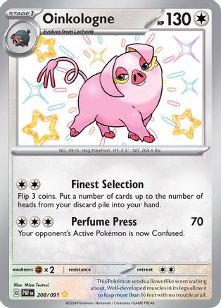 Oinkologne - [208/091] SV: Paldean Fates Pokemon