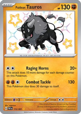 Paldean Tauros - [172/091] SV: Paldean Fates Pokemon