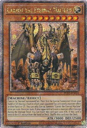 QUARTER CENTURY SECRET RARE Carnot the Eternal Machine (Quarter Century Secret Rare) (PHNI-EN024) - Phantom Nightmare 1st Edition