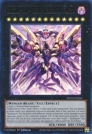 ULTRA RARE Raidraptor - Rising Rebellion Falcon (PHNI-EN045) - Phantom Nightmare 1st Edition