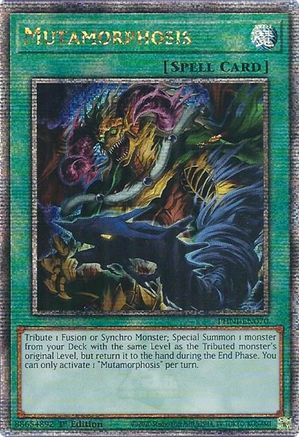 QUARTER CENTURY SECRET RARE Mutamorphosis (Quarter Century Secret Rare) (PHNI-EN070) - Phantom Nightmare 1st Edition