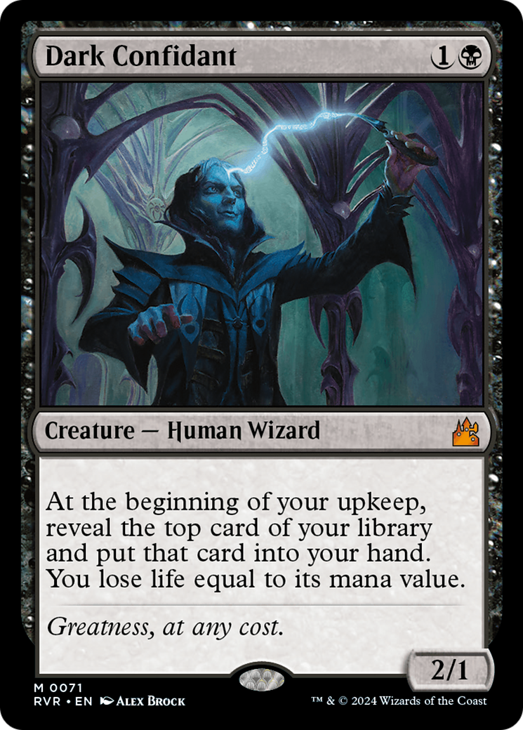 Dark Confidant (RVR-071) - Ravnica Remastered - Magic The Gathering