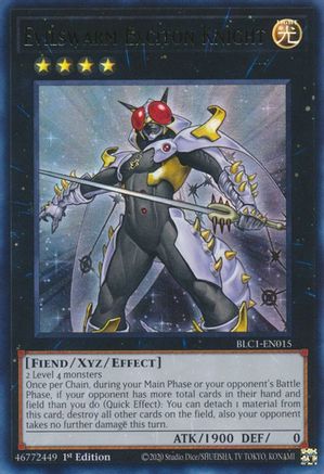 ULTRA RARE Evilswarm Exciton Knight (BLC1-EN015) - Battles of Legend: Chapter 1 1st Edition