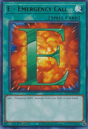 ULTRA RARE E - Emergency Call (BLC1-EN032) - Battles of Legend: Chapter 1 1st Edition