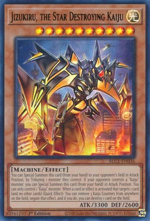 ULTRA RARE Jizukiru, the Star Destroying Kaiju (BLC1-EN036) - Battles of Legend: Chapter 1 1st Edition