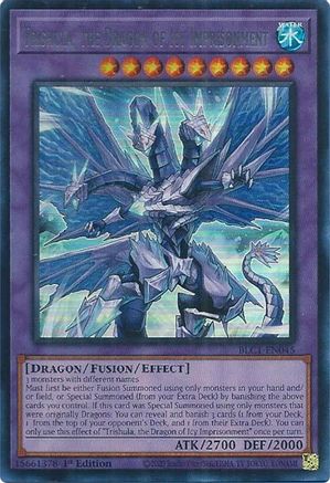 ULTRA RARE Trishula, the Dragon of Icy Imprisonment (Silver) (BLC1-EN045) - Battles of Legend: Chapter 1 1st Edition
