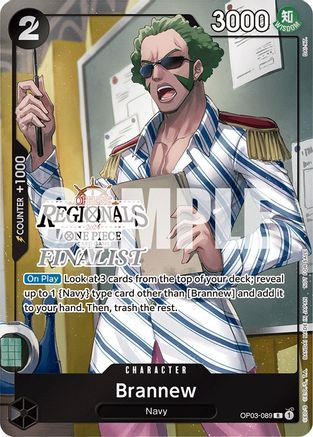 Brannew (Offline Regional 2024) [Finalist] (OP03-089) - One Piece Promotion Cards