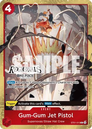 Gum-Gum Jet Pistol (Offline Regional 2024) [Participant] (ST01-015) - One Piece Promotion Cards