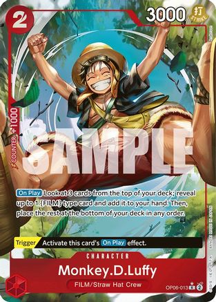 Monkey.D.Luffy (Alternate Art) (OP06-013) One Piece - Wings of the Captain
