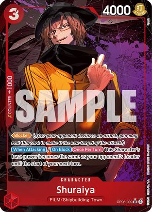 Shuraiya (Alternate Art) (OP06-009) One Piece - Wings of the Captain