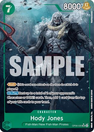 Hody Jones (035) (Alternate Art) (OP06-035) One Piece - Wings of the Captain