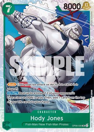 Hody Jones (035) (OP06-035) One Piece - Wings of the Captain