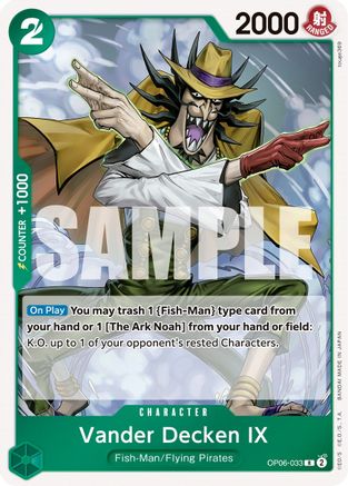 Vander Decken IX (OP06-033) One Piece - Wings of the Captain