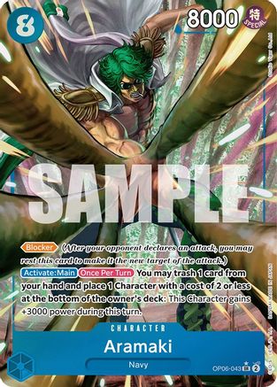 Aramaki (Alternate Art) (OP06-043) One Piece - Wings of the Captain