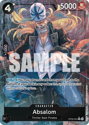 Absalom (Alternate Art) (OP06-081) One Piece - Wings of the Captain